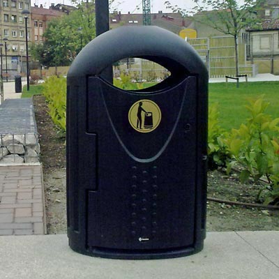 Evolution litter bin in Black