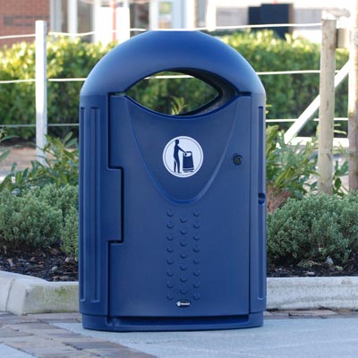 Evolution litter bin in Dark Blue