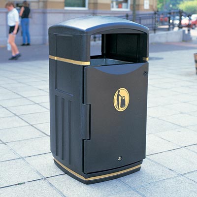 Futuro litter bin in Black