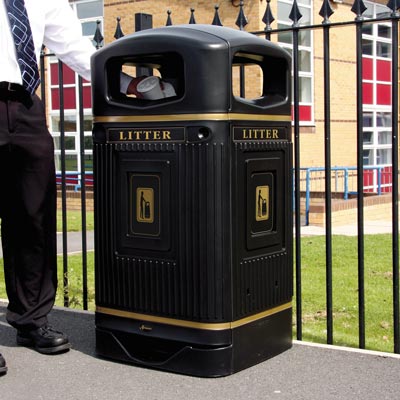 Glasdon Jubilee litter bin - 2
