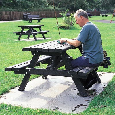 Recycled Material Picnic Table - 1