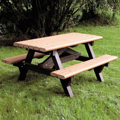 Recycled Material Picnic Table - 2