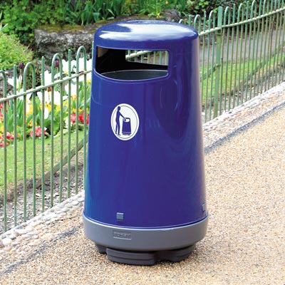 Topsy 2000 litter bin in Dark Blue