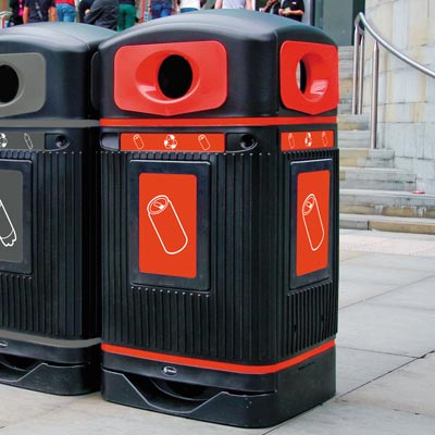 Glasdon Jubilee™ Can Recycling Bin