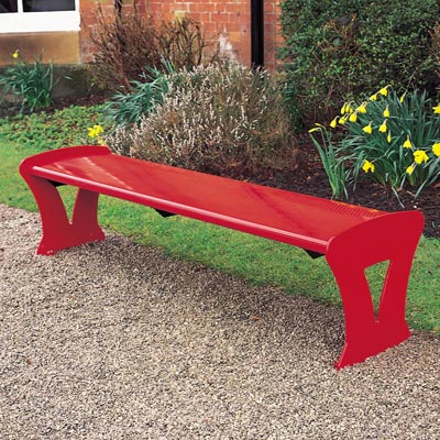 Metro bench in red - 1